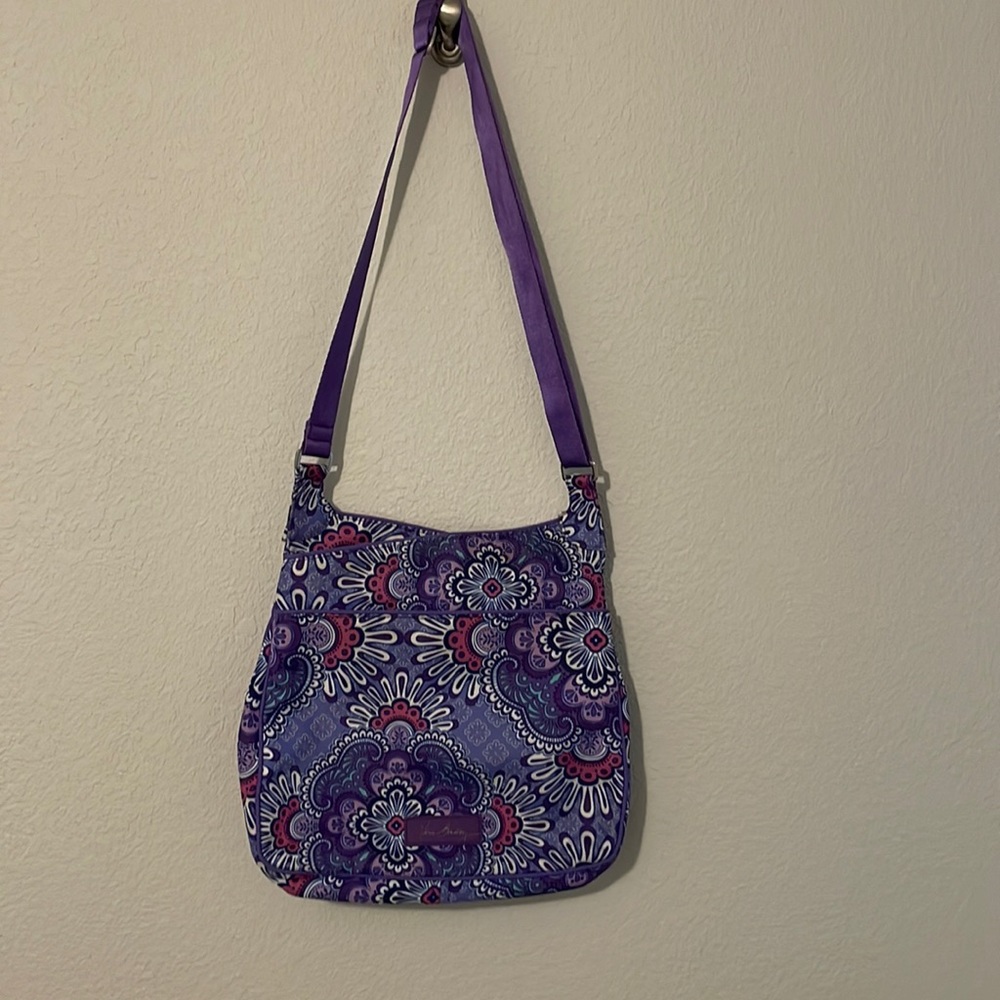 Vera Bradley Lighten up slim cross body in Lilac Tapestry